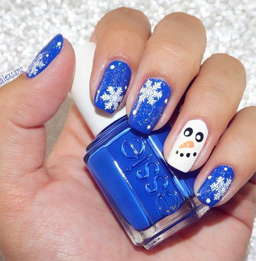 Awesome Christmas Snowman Nail Art Designs - fashionist now