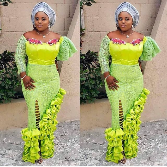 Aso Ebi Styles 2020 For Classy African Ladies To Try Out - fashionist now